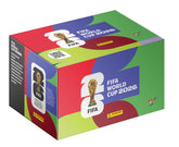 Panini caja frontal mostrando 100 sobres y logotipo oficial, ideal para coleccionar