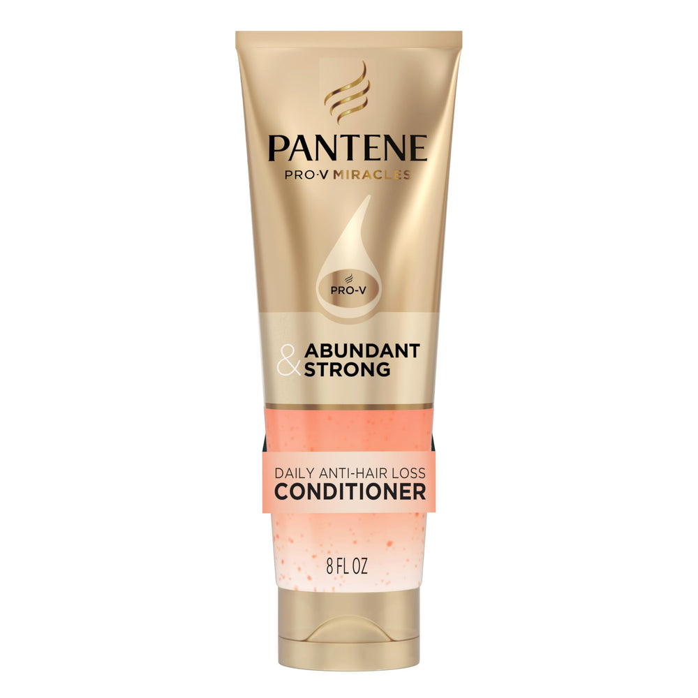 Pantene envase frontal Abundant & Strong mostrando diseño y beneficio fortificante