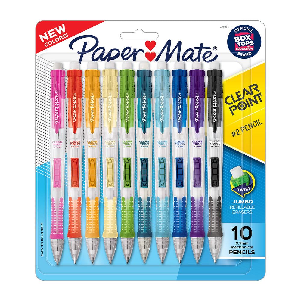 Paper Mate vista frontal del paquete con diez lápices, ahorro