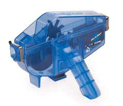 Park Tool CM-5.3 vista frontal mostrando la carcasa y el mango, limpieza eficiente