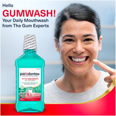 Parodontax etiqueta detallada destacando ingredientes y protección gingival