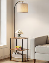 PARTPHONER vista frontal de la lámpara con mesa, aporta orden y luz