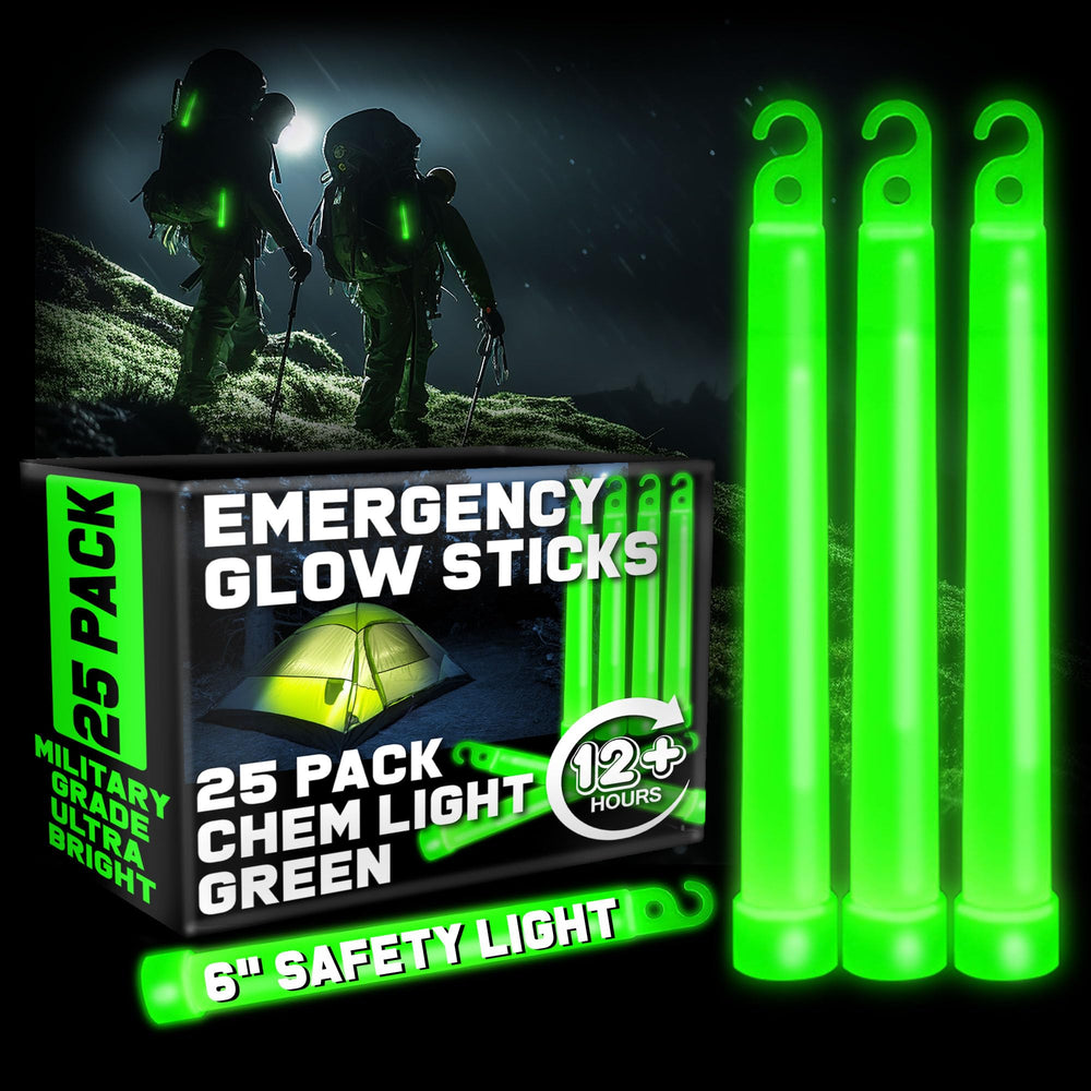 PartySticks empaque frontal mostrando 25 palitos verdes y visibilidad del contenido
