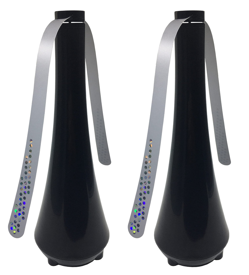 PATIOSIR ventilador de mesa frontal mostrando diseño y tamaño, protege alimentos
