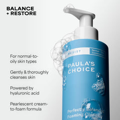 Paula's Choice espuma cremosa textura que limpia sin resecar