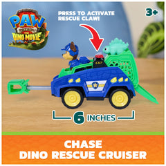 Paw Patrol Cruiser vista lateral con Chase instalado para juego de rescate dinámico