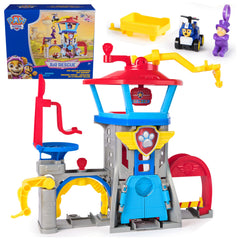 Paw Patrol frente del playset con envoltorio y beneficio claridad de compra