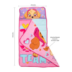 Paw Patrol manta de felpa desplegada ofreciendo calor y ternura