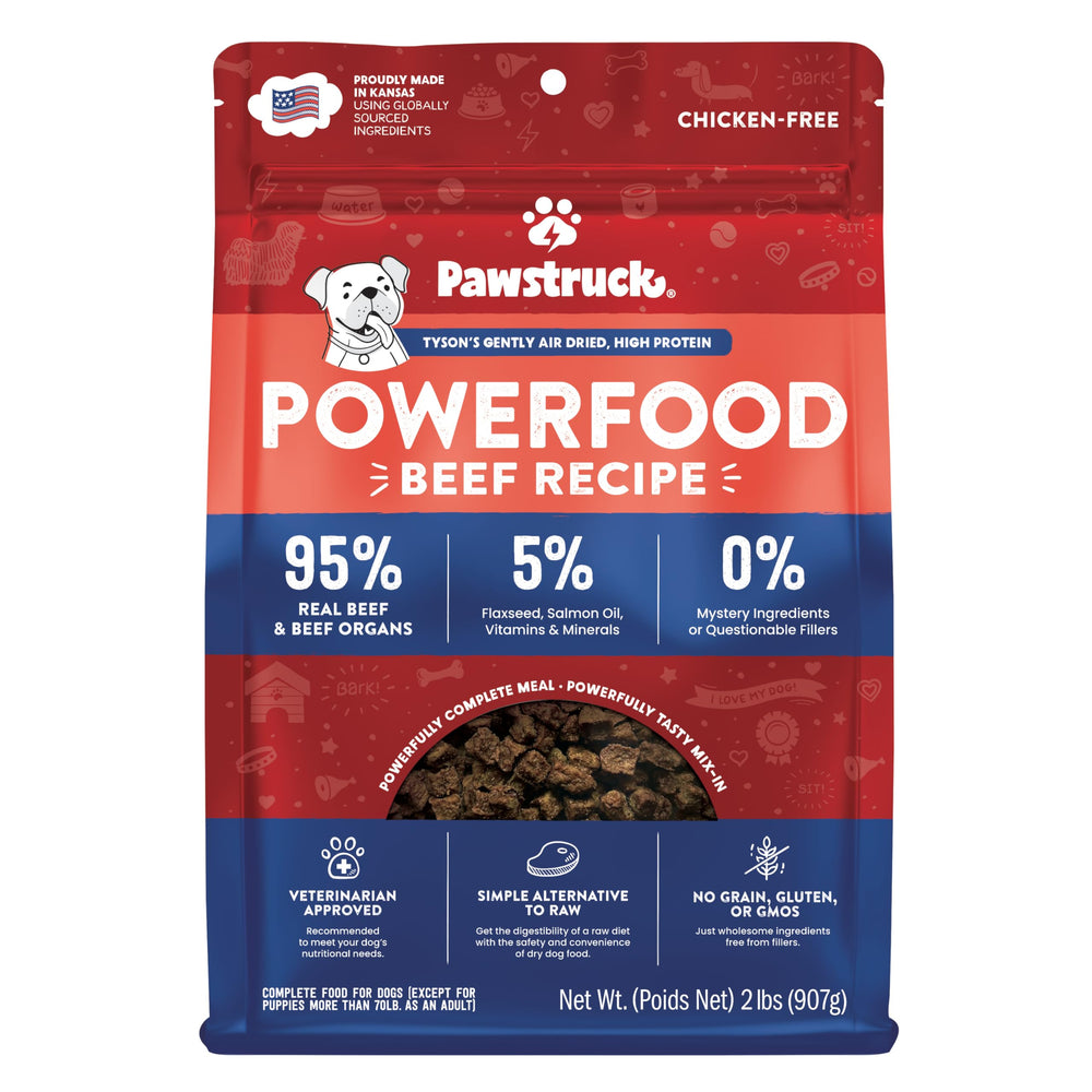 Pawstruck paquete frontal mostrando diseño y beneficios nutricionales