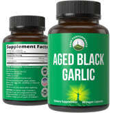 Peak Performance envase frontal de ajo negro, aspecto profesional y confianza