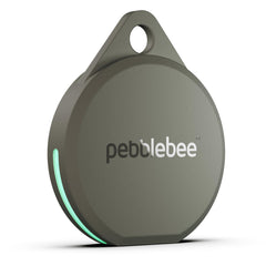 Pebblebee Clip 5 frontal mostrando clip y carcasa, fácil fijación
