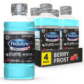 Pedialyte AdvancedCare Plus frontal mostrando empaque Berry Frost y utilidad rápida