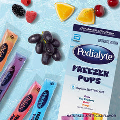 Detalle de textura del polo Pedialyte mostrando color y consistencia para paladar atractivo