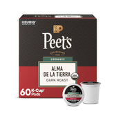 Peet's Coffee frente del embalaje mostrando cajas y marca, ideal para identificar el producto