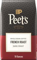 Peet's frontal del empaque mostrando bolsa de 18 oz y frescura