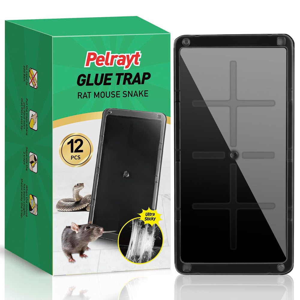 Pelrayt empaque frontal mostrando 12 trampas y beneficio de almacenamiento seguro