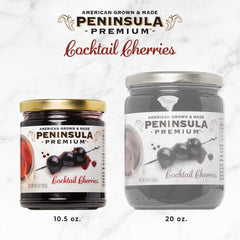 Peninsula Premium frasco junto a regla para mostrar tamaño práctico