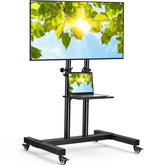 PERLESMITH vista frontal del soporte para TV 32–83 pulgadas con base estable