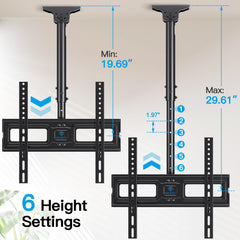 PERLESMITH close-up del adaptador VESA mostrando compatibilidad amplia del soporte