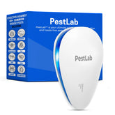 Pestlab frontal enchufado mostrando diseño compacto y protección continua