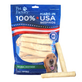 Pet Factory empaque frontal mostrando pack de 22 rollos, seguridad y origen USA