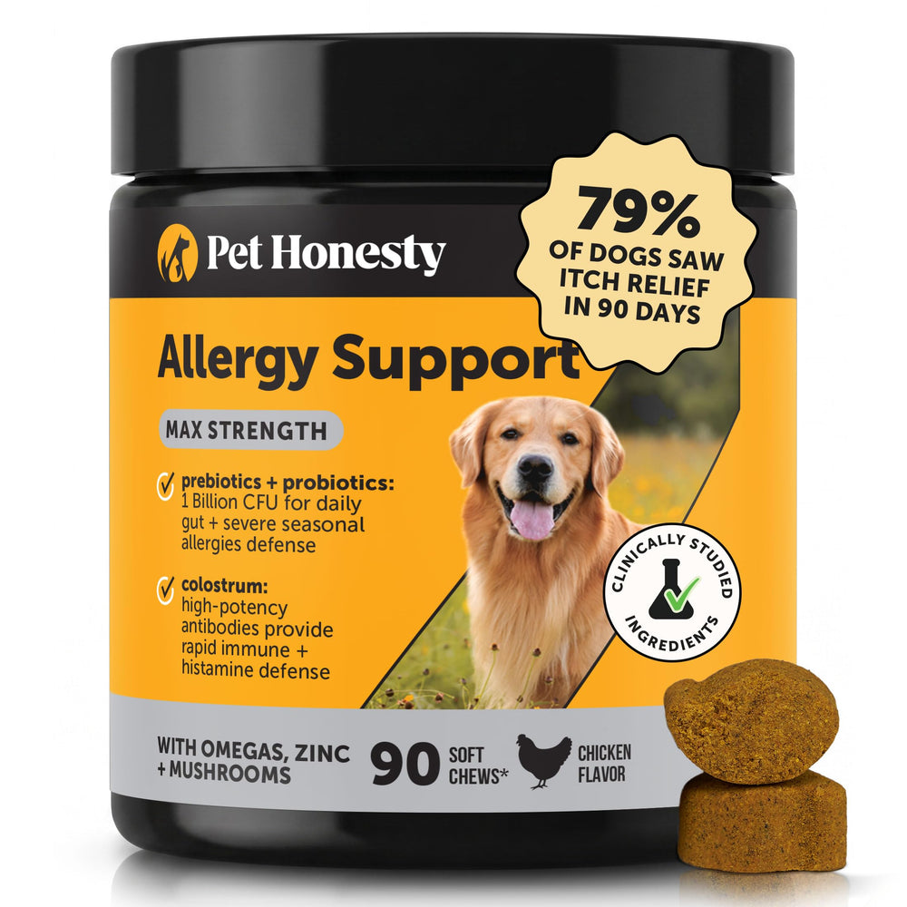 Pet Honesty frontal del empaque mostrando la marca y beneficio