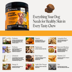 Pet Honesty perro comiendo la masticable, favorece aceptación y cumplimiento diario