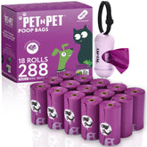 PET N PET paquete frontal mostrando 288 bolsas y fragancia lavanda
