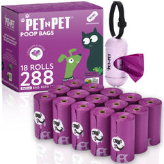 PET N PET paquete frontal mostrando 288 bolsas y fragancia lavanda