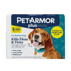 PetArmor envase frontal mostrando protección mensual y seis dosis