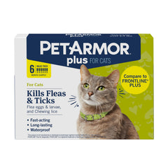 PetArmor pack frontal mostrando seis dosis y beneficios de protección