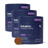 PetLab Co. empaque frontal mostrando el frasco y marca para confianza