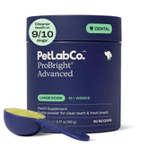 PetLab Co. ProBright Advanced frente del envase mostrando aporte dental