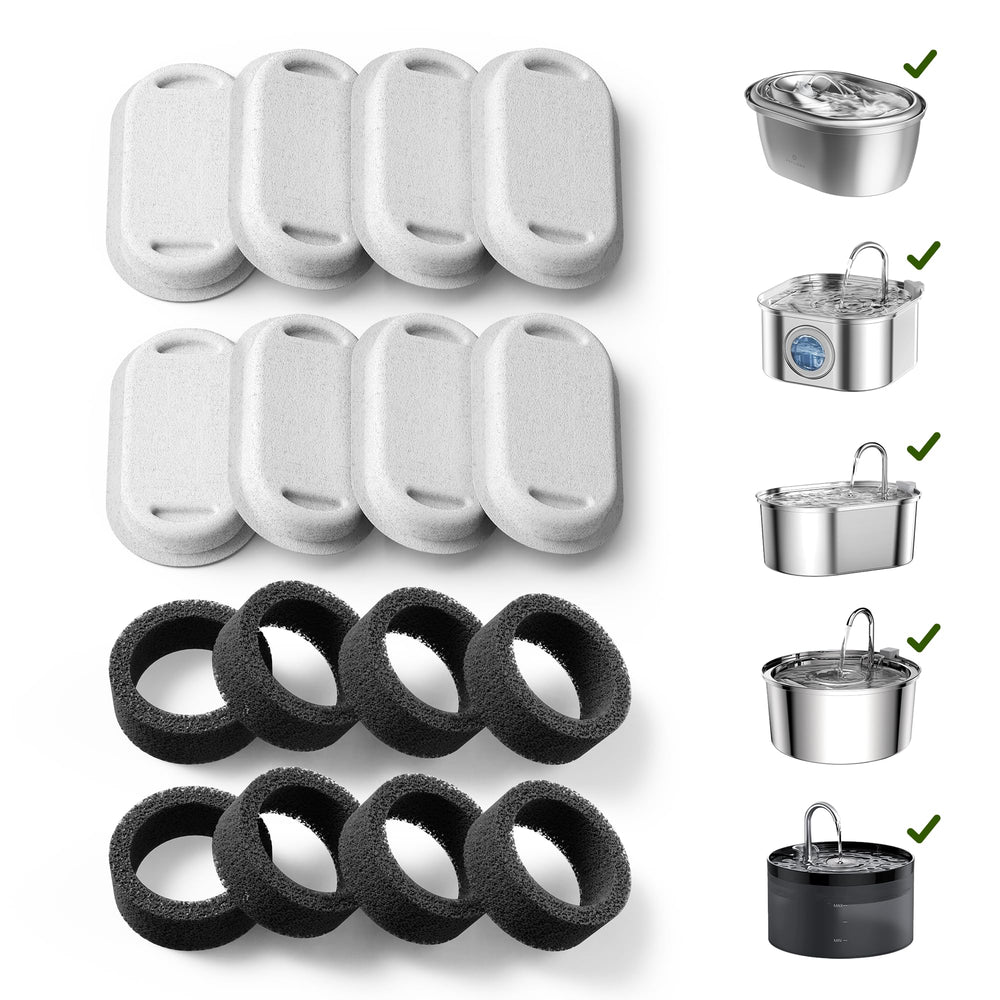 PETLIBRO filtro frontal empaquetado mostrando compatibilidad y ajuste