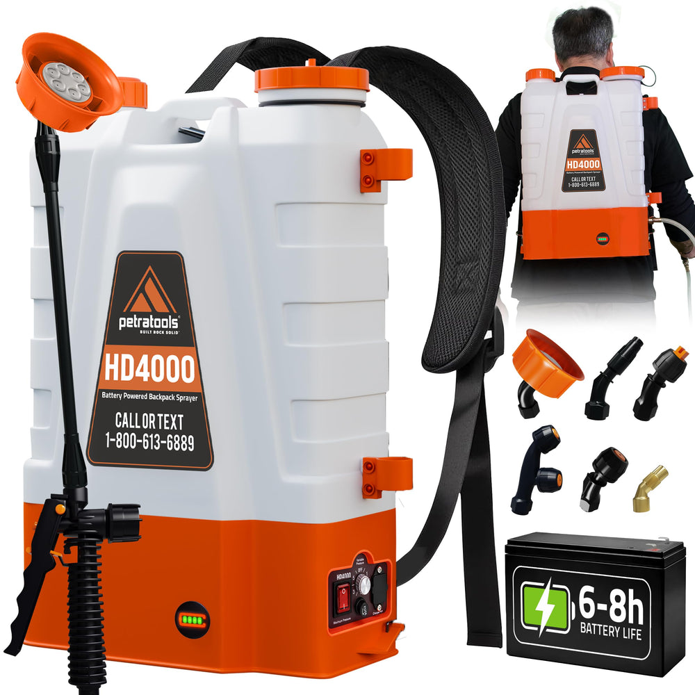 Petra HD4000 front view showing durable tank and labeling for reliable use