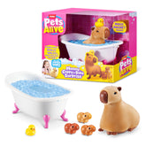 Pets Alive mommy capybara vista frontal que muestra movimiento y atractivo
