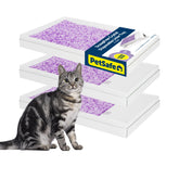 PetSafe bandeja frontal lavanda mostrando perfil y diseño, fácil uso