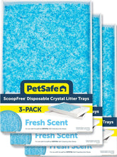 PetSafe bandeja frontal pack con cristales y sello perfumado para limpieza fácil