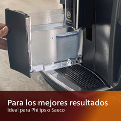 Philips AquaClean corte transversal que muestra capas y tecnología iónica
