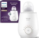 Philips Avent vista frontal con biberón colocado mostrando facilidad de uso