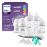 Philips Avent frontal del set mostrando biberones y accesorios, ayuda a elegir regalo