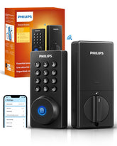 PHILIPS cerradura frontal mostrando diseño y entrada sin llave