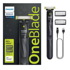 PHILIPS OneBlade detalle de la cuchilla, protección para la piel