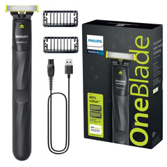 PHILIPS OneBlade vista frontal, diseño compacto y ergonómico
