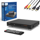 PHILIPS reproductor DVD frontal con diseño compacto y encendido fácil