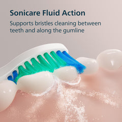 Philips Sonicare textura de cerdas close-up que protege encías y mejora limpieza