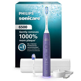 Philips Sonicare 6500 vista frontal mostrando el mango y controles para limpieza personalizada