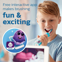 Philips Sonicare cabezal infantil en primer plano para limpieza suave