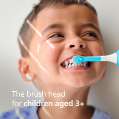 Philips Sonicare primer plano de las cerdas suaves que cuidan encías infantiles