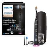 Philips Sonicare vista frontal del DiamondClean 9500, diseño elegante y limpieza potente